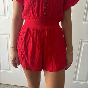 Abercrombie & Fitch Scarlet Romper